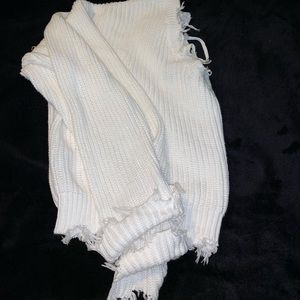 Deep V Distressed Sweater